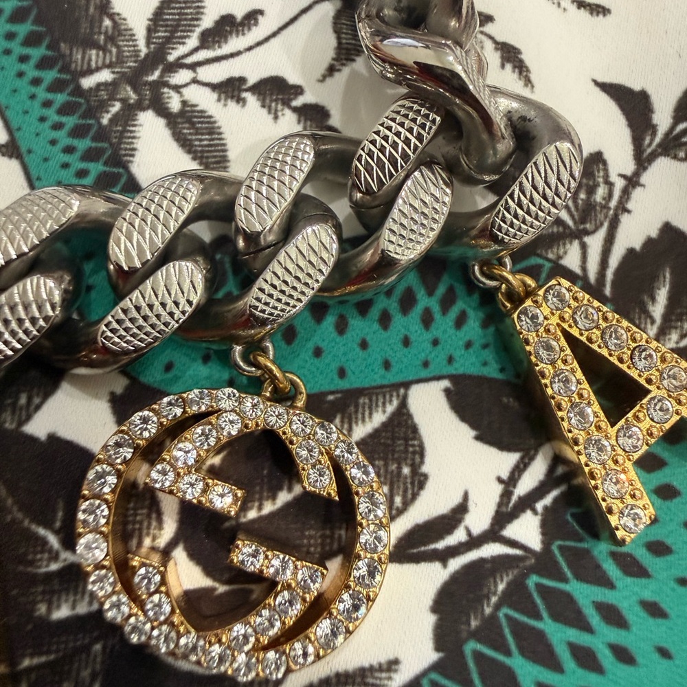 Gucci/Balenciaga Script Choker Necklace - Picture 5 of 10